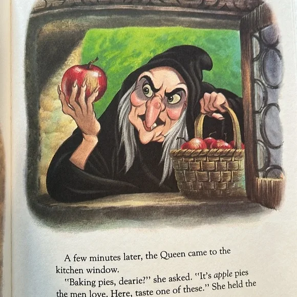 Vintage 80s Snow White and the Seven Dwarfs Walt Disney A Golden Book Hardback - Picture 11 of 12